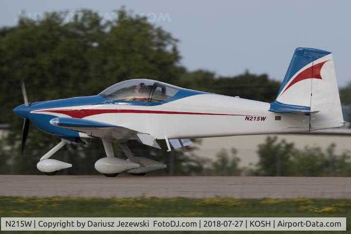 N215W, 2017 Vans RV-7A C/N 74034, Vans RV-7  C/N 73013, N215W