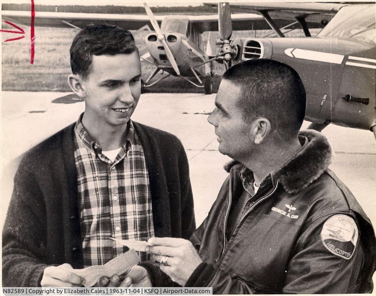 N82589, 1946 Aeronca 7AC Champion C/N 7AC-1226, First Legal 'Solos' Monday 4 Nov '63, My 16th Birthday, First Three 'Legal' Solos, Aeronca Champ 7AC N82589, Piper Colt 108 N4793Z, Stinson 108-3 'Flying Station Wagon' N826C, Flight Instructor George Cales, Suffolk Airport 'KSFQ.' (1st. Solo at 14)