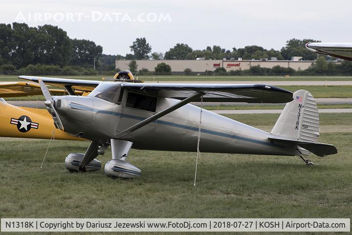 N1318K, 1947 Luscombe 8A C/N 4045, Luscombe 8A Luscome Master  C/N 4045, N1318K