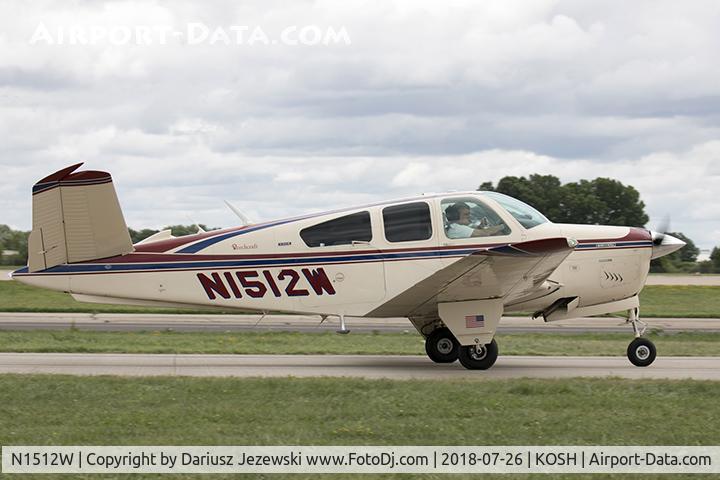 N1512W, 1972 Beech V35B Bonanza C/N D-9332, Beech V35B Bonanza  C/N D-9332, N1512W