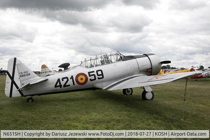 N651SH, 1944 North American T-6G Texan C/N 168-409, North American T-6D Texan  C/N 49-3305, N651SH
