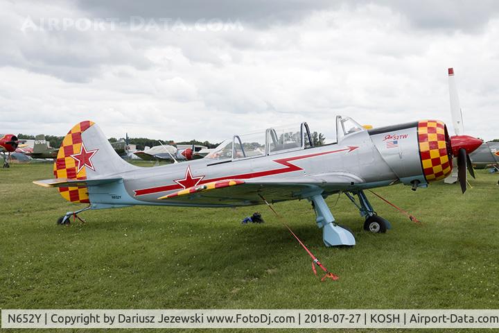 N652Y, 2004 Yakovlev (Aerostar) Yak-52TW C/N 0412510, Yakovev Yak-52TW  C/N 412510, N652Y