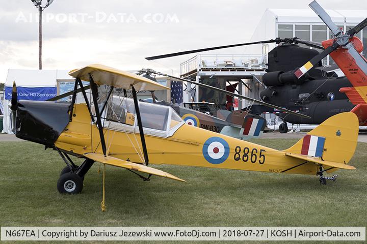 N667EA, 1942 De Havilland Canada DH-82C Tiger Moth C/N DHC1667, De Havilland Canada DH-82C Tiger Moth  C/N DHC1667, N667EA
