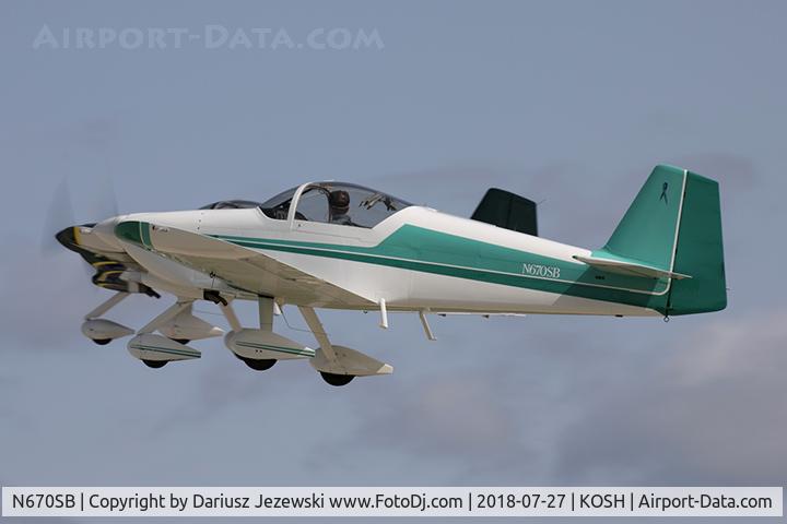 N670SB, 2001 Vans RV-6A C/N 23806, Vans RV-6A  C/N 23806, N670SB