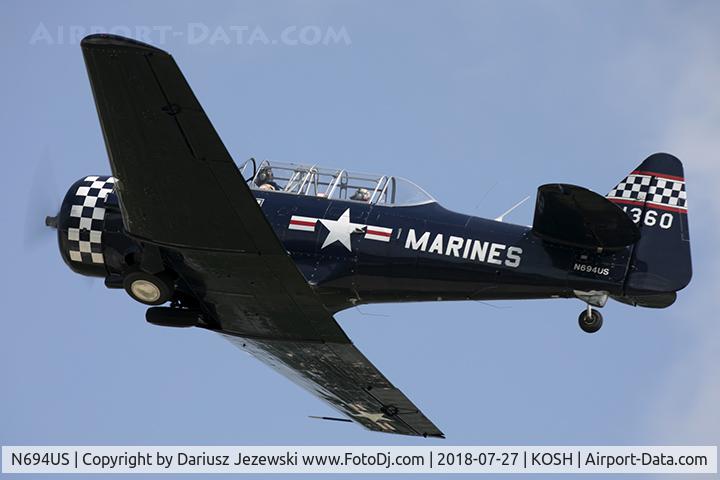 N694US, 1943 North American SNJ-4 Texan C/N 88-13627, North American SNJ-4 Texan  C/N 88-13627, N694US