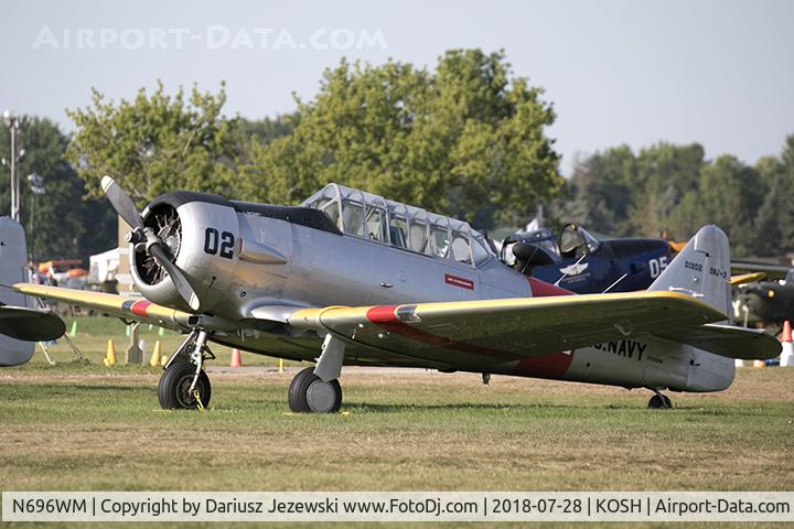 N696WM, 1942 North American SNJ-3 Texan C/N 78-7045, North American SNJ-3 Texan  C/N 78-7045, N696WM