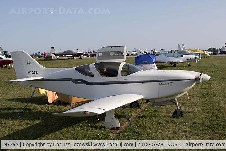 N729S, 1986 Stoddard-Hamilton Glasair RG C/N 455R, Glasair RG  C/N 455R, N729S