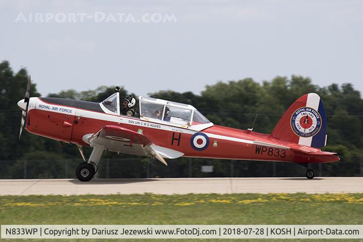 N833WP, 1952 De Havilland DHC-1 Chipmunk T.10 C/N C1/0714, De Havilland Canada DHC-1 Chipmunk T.10  C/N C1/0714, N833WP