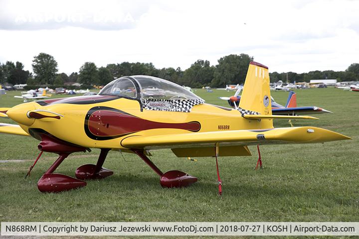 N868RM, 2012 Vans RV-8A C/N 81347, Vans RV-8A  C/N 81347, N868RM