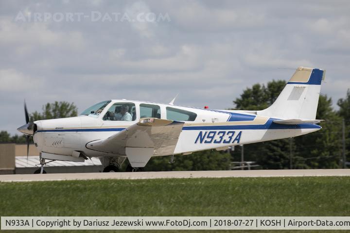 N933A, 1991 Beech F33A Bonanza C/N CE1568, Beech F33A Bonanza  C/N CE1568, N933A