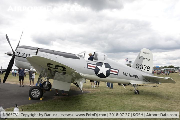 N965CV, 1952 Vought F4U-7 Corsair C/N 965, Chance Vought F4U-7 Corsair  C/N 965, N965CV