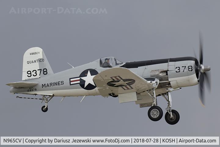 N965CV, 1952 Vought F4U-7 Corsair C/N 965, Chance Vought F4U-7 Corsair  C/N 965, N965CV