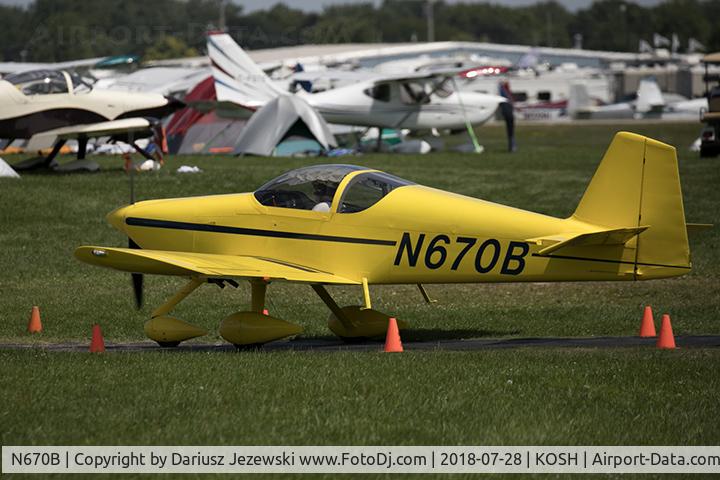 N670B, 2007 Vans RV-6A C/N 60176, Vans RV-6A  C/N 60176, N670B