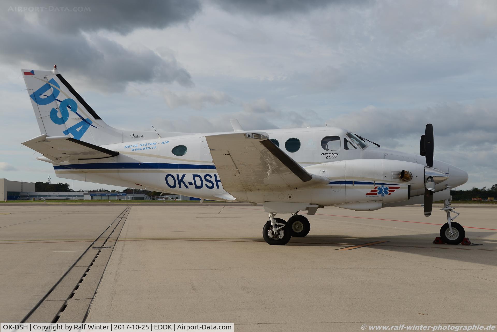 OK-DSH, 1979 Beech C90 King Air C/N LJ-837, Beech C90 King Air - Delta System Air - LJ-837 - OK-DSH - 25.10.2017 - CGN
