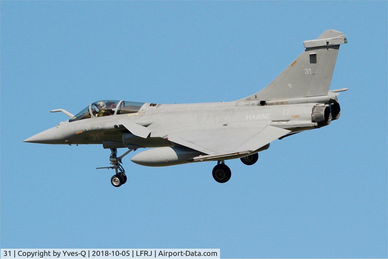 31, Dassault Rafale M C/N 31, Dassault Rafale M,  On final rwy 26, Landivisiau naval air base (LFRJ)