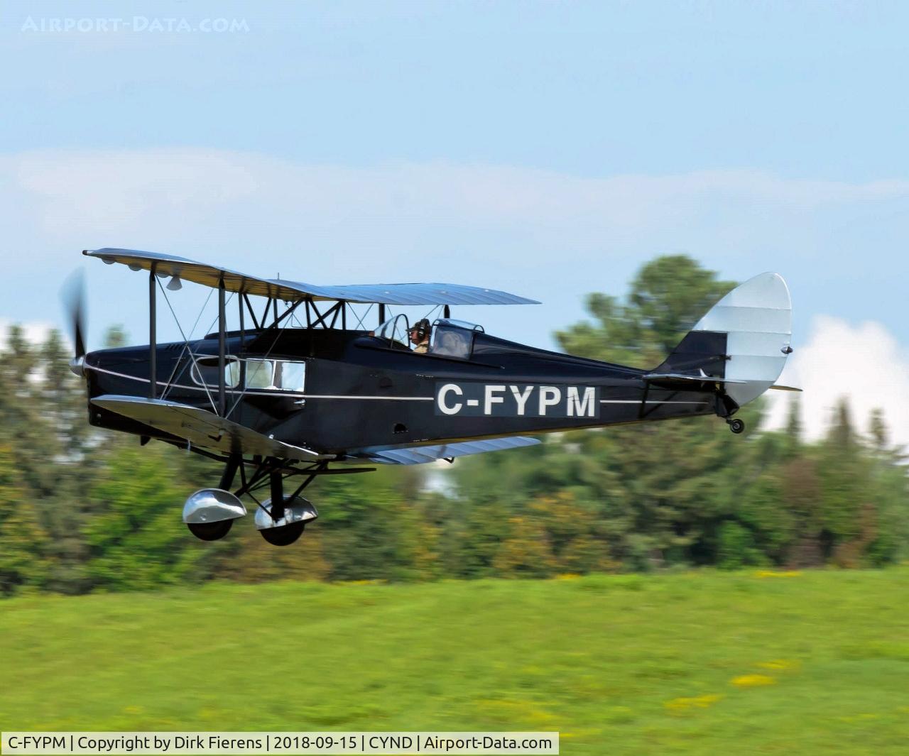 C-FYPM, 1932 De Havilland DH-83C Fox Moth C/N 4033, Just taking off.