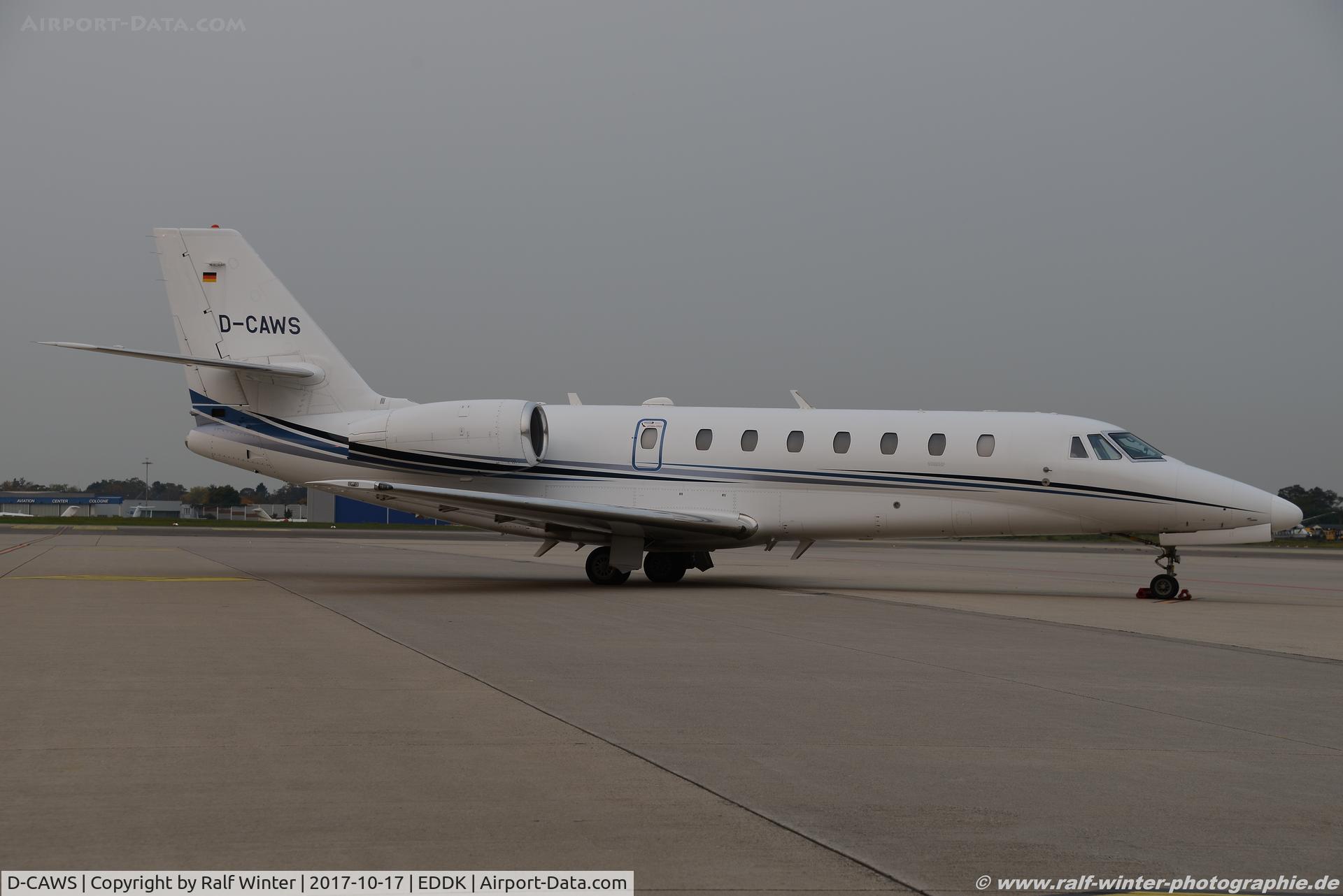D-CAWS, 2012 Cessna 680 Citation Sovereign C/N 680-0328, Cessna 680 Citation Sovereign - Aerowest Flugcharter GmbH - 680-0328 - D-CAWS - 17.10.2017 - CGN