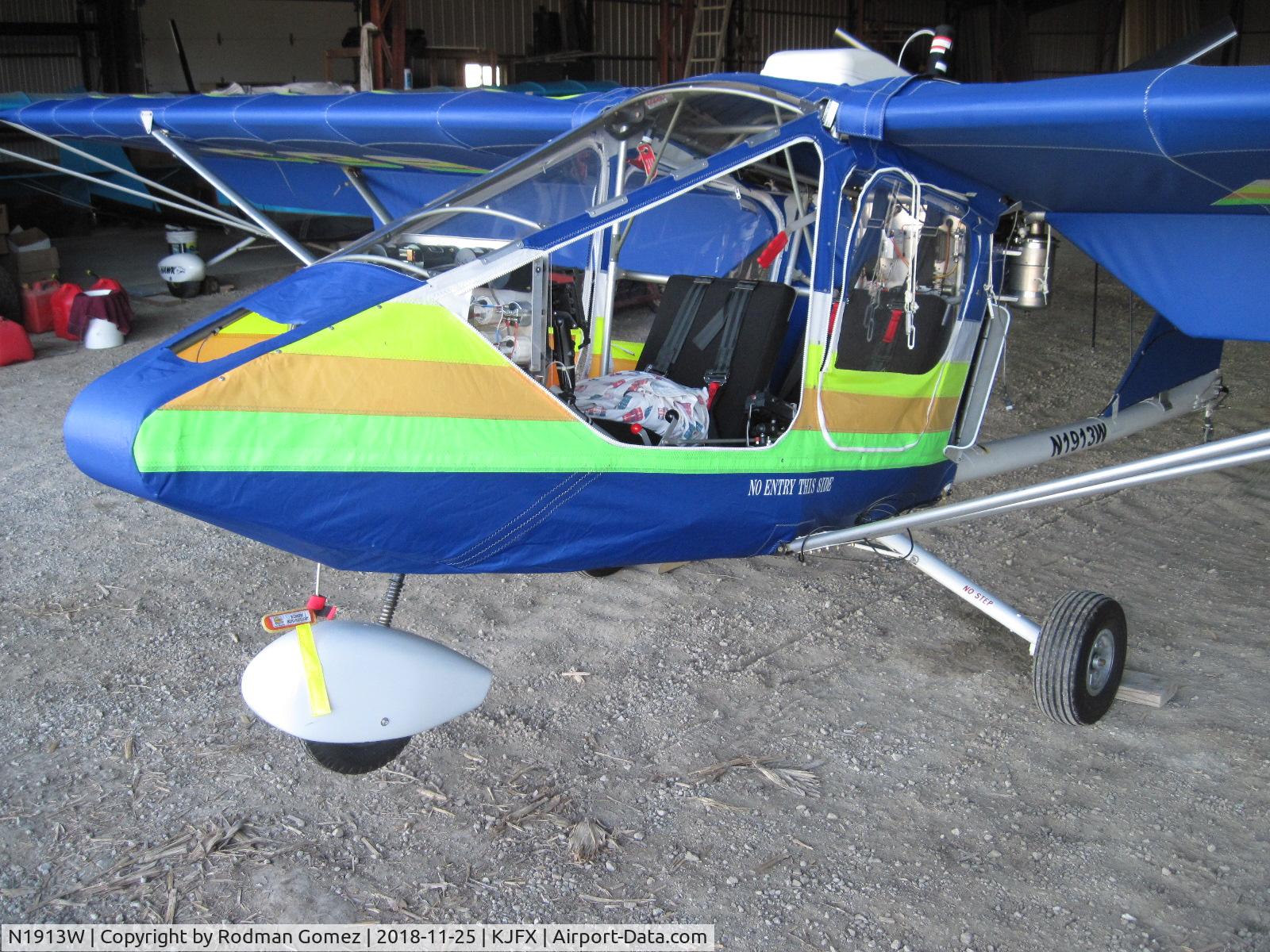 N1913W, 2007 CGS Aviation Hawk Arrow II C/N H-AII-177-912-TRI, This aircraft now resides in Jasper Alabama. It has a 912 Rotax with 22 hrs as of 11/25/18