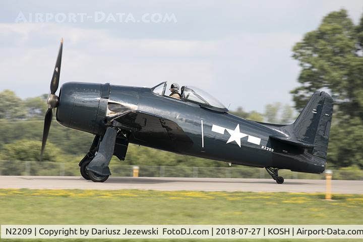 N2209, 1945 Grumman F8F-1B Bearcat C/N 122095, Grumman F8F-1B Bearcat  C/N 122095, N2209