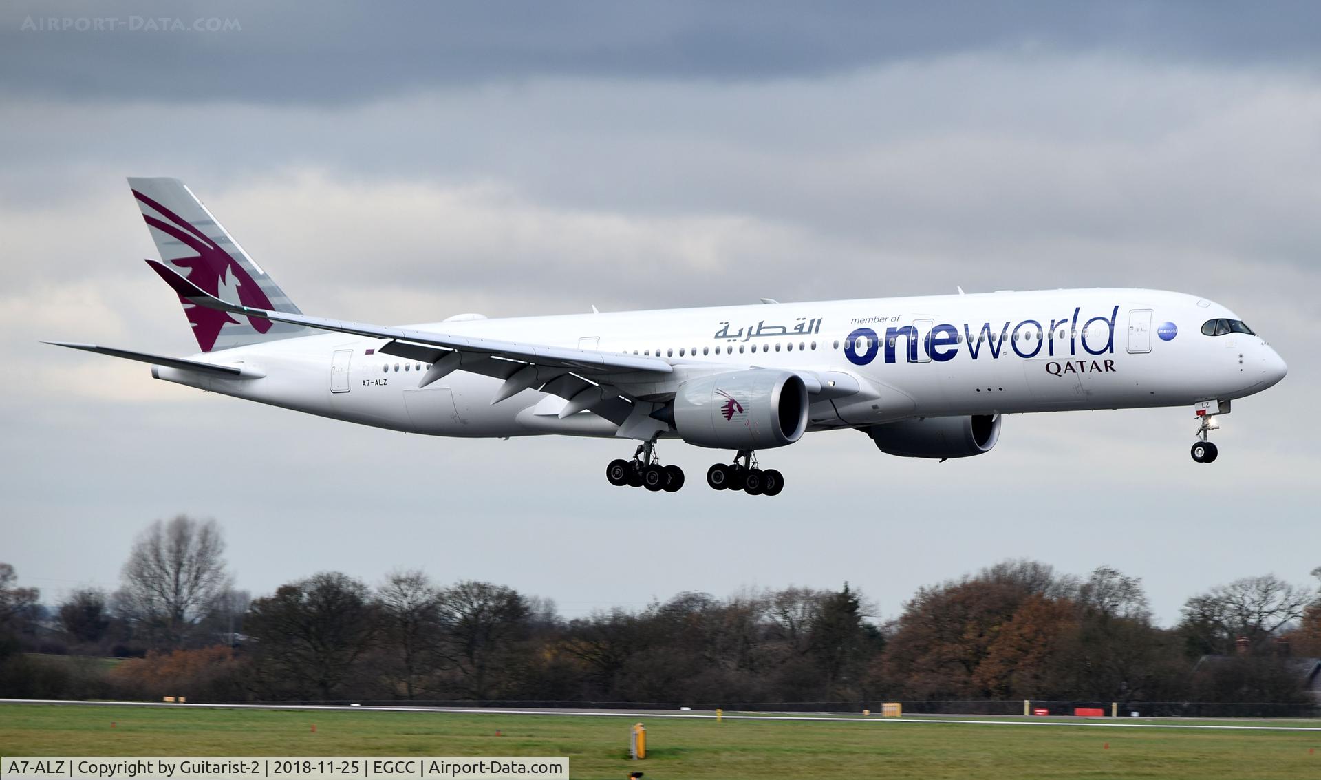 A7-ALZ, 2018 Airbus A350-941 C/N 143, At Manchester
