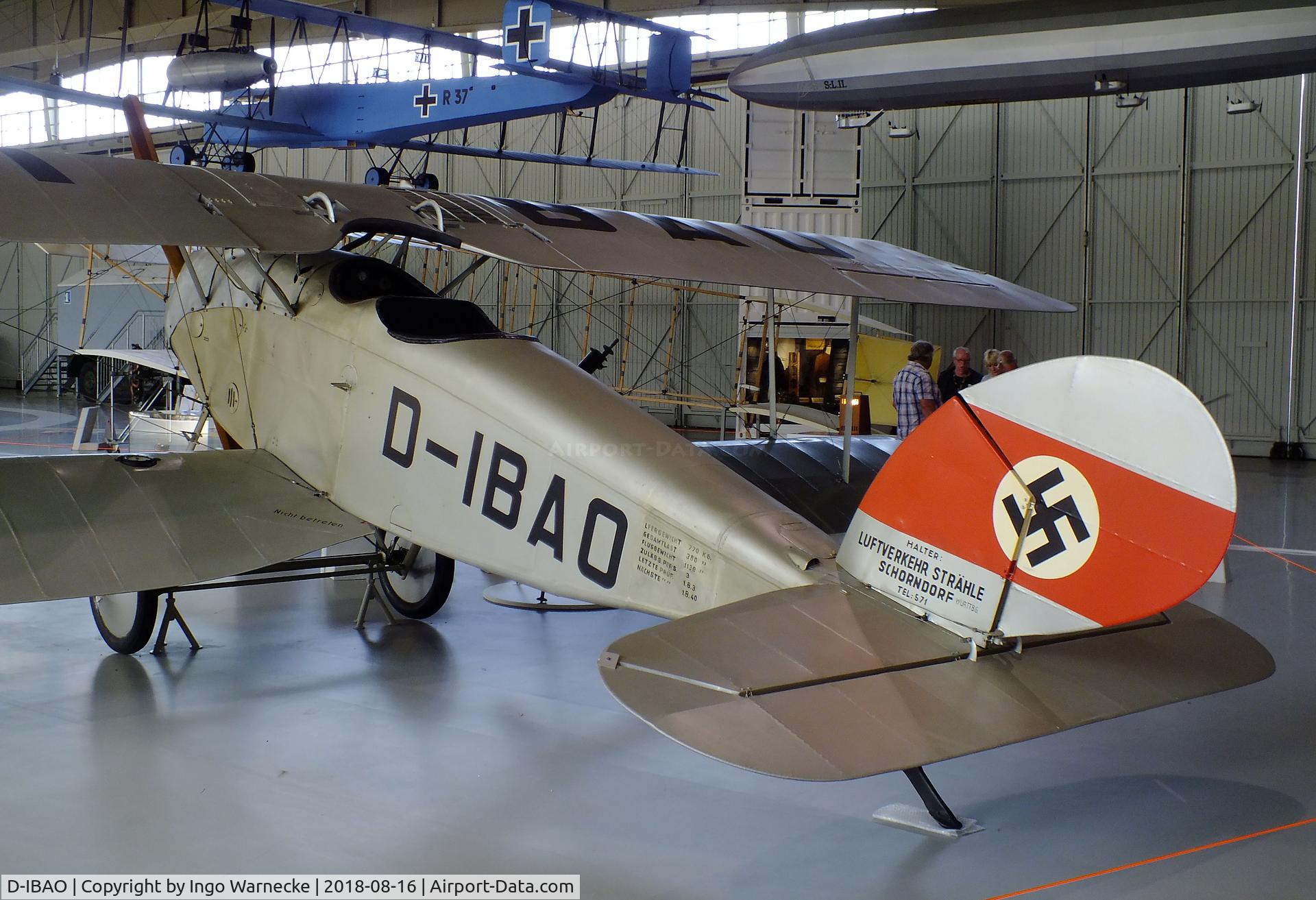 D-IBAO, Halberstadt CL.IV C/N 4205, Halberstadt CL IV civil conversion at the Luftwaffenmuseum (German Air Force museum), Berlin-Gatow