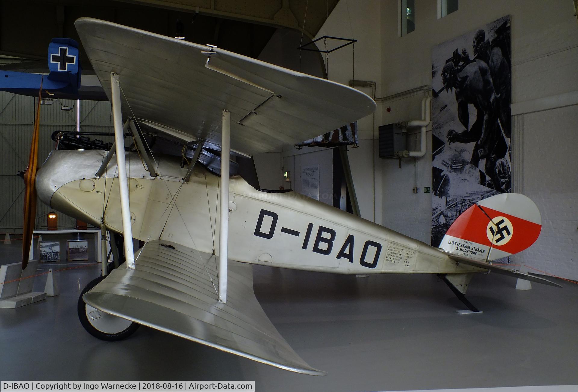 D-IBAO, Halberstadt CL.IV C/N 4205, Halberstadt CL IV civil conversion at the Luftwaffenmuseum (German Air Force museum), Berlin-Gatow