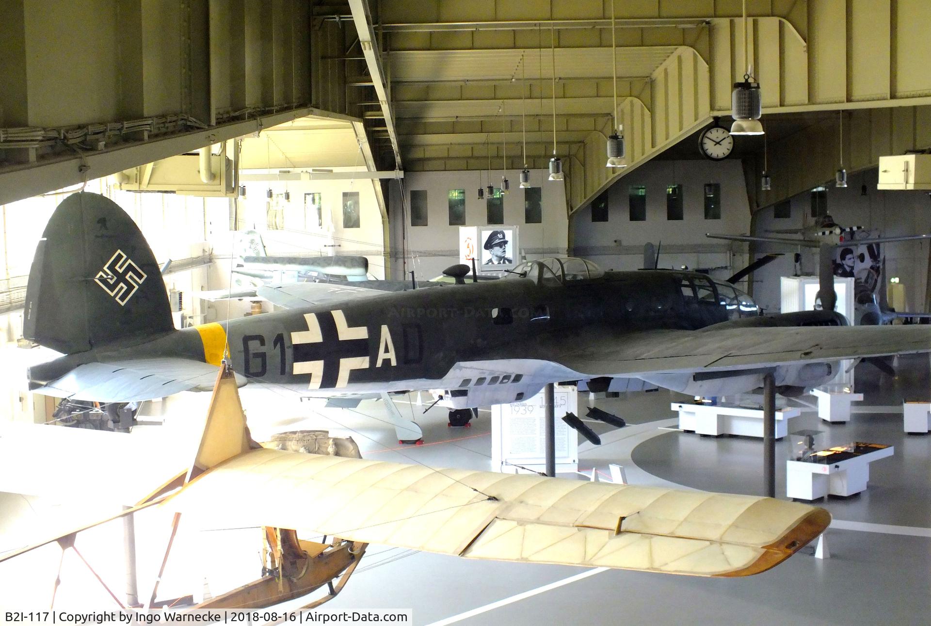 B2I-117, CASA 2-111D C/N 125, CASA 2.111D, posing as a Heinkel He 111 at the Luftwaffenmuseum (German Air Force museum), Berlin-Gatow