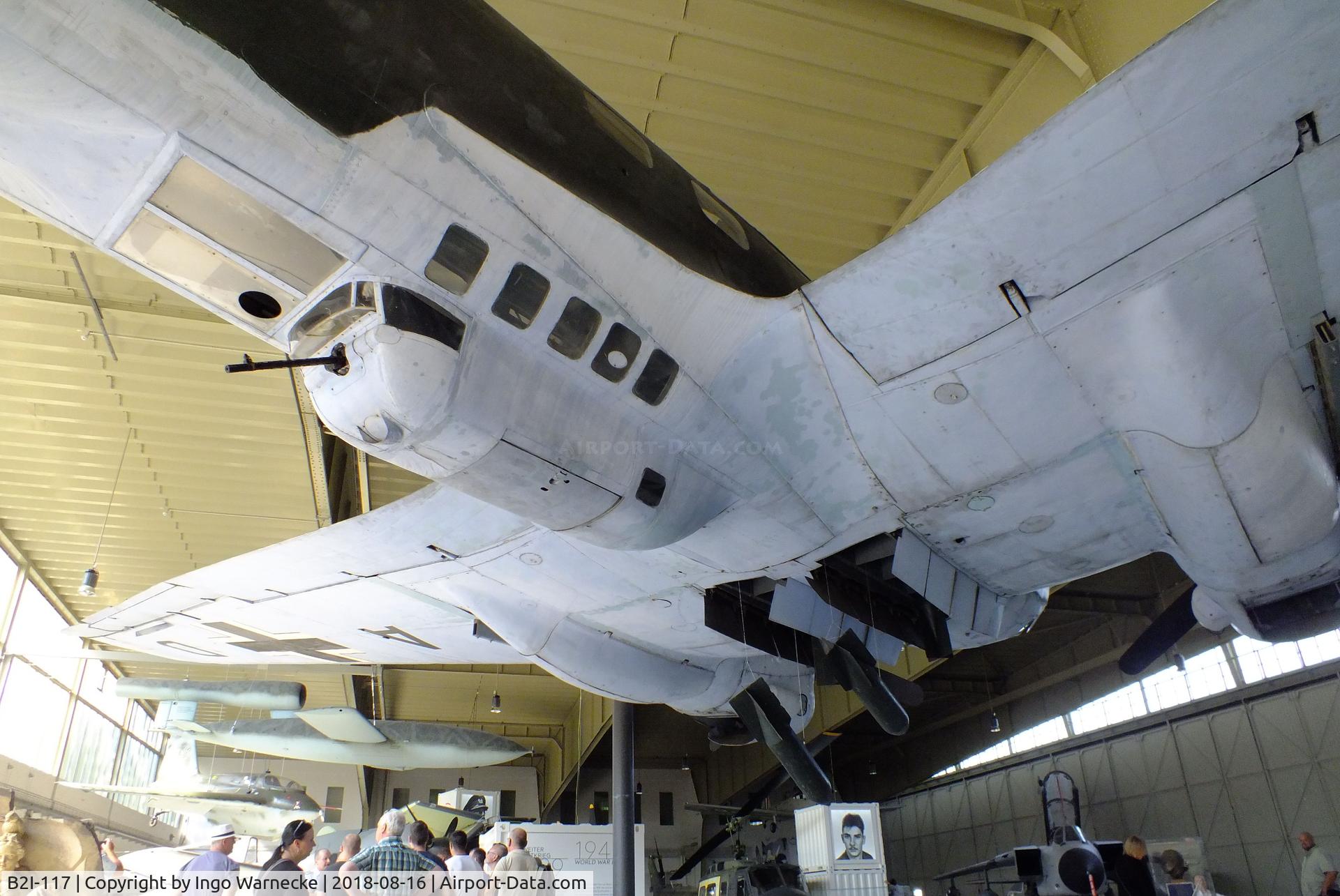 B2I-117, CASA 2-111D C/N 125, CASA 2.111D, posing as a Heinkel He 111 at the Luftwaffenmuseum (German Air Force museum), Berlin-Gatow