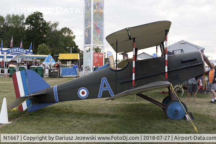 N1667, 2013 Royal Aircraft Factory SE-5A Replica C/N 010, Royal Aircraft Factory Se-5a (replica) C/N 010, N1667