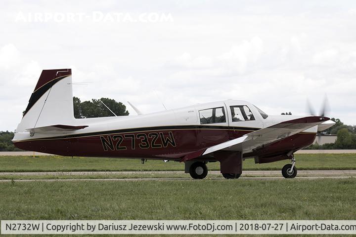 N2732W, 1966 Mooney M20E C/N 1034, Mooney M20E Chapparal  C/N 1034, N2732W