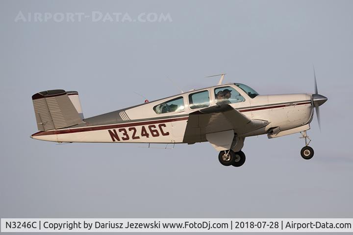 N3246C, 1954 Beech E35 C/N D-3911, Beech E35 Bonanza  C/N D-3911, N3246C