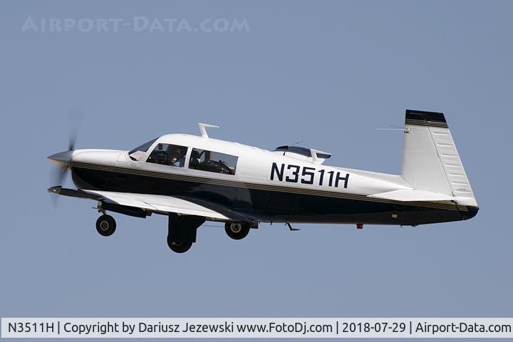 N3511H, 1976 Mooney M20F Executive C/N 22-1429, Mooney M20F Executive  C/N 22-1429, N3511H