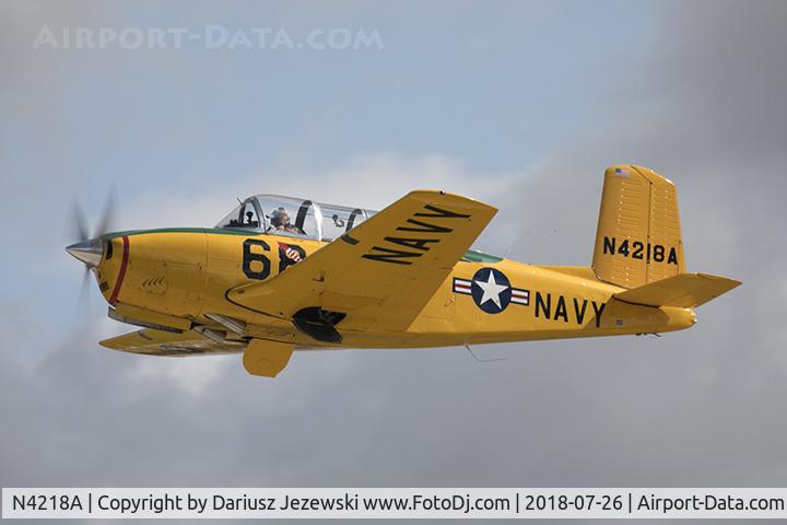 N4218A, 1952 Beech (CCF) T-34A (A45) Mentor C/N CCF34-44, Beech A45 (T-34A) Mentor  C/N CCF34-44, N4218A