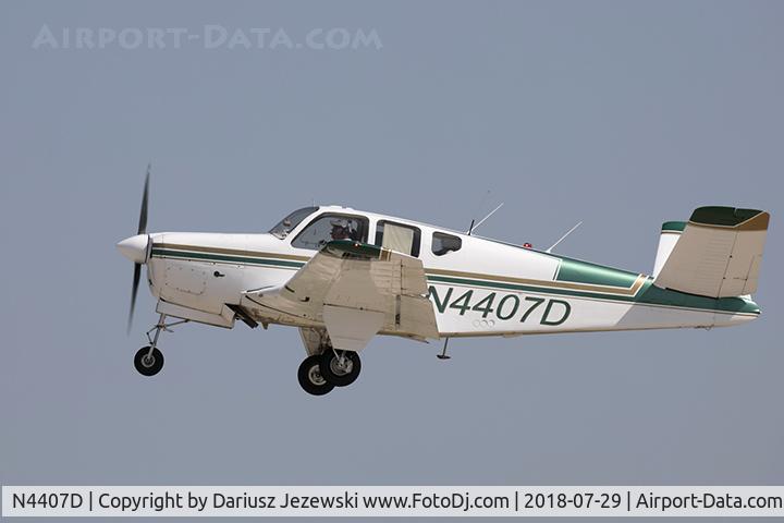 N4407D, 1956 Beech G35 Bonanza C/N D-4537, Beech G35 Bonanza  C/N D-4537, N4407D