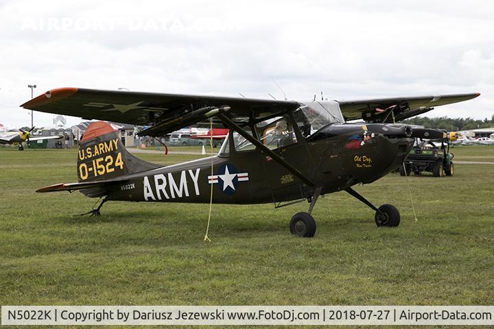 N5022K, 1951 Cessna L-19A Bird Dog C/N 21198, Cessna L-19A Bird Dog  C/N 21198, N5022K