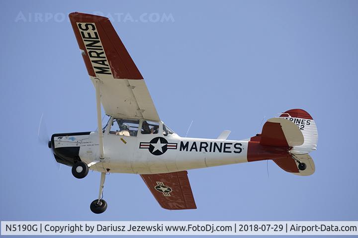 N5190G, 1951 Cessna 305A C/N 22452, Cessna 305A L-19A Bird Dog  C/N 22452, N5190G