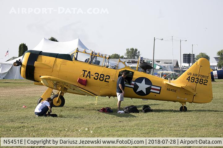 N5451E, 1949 North American T-6G Texan C/N 168-496, North American T-6G Texan  C/N 168-496, N5451E
