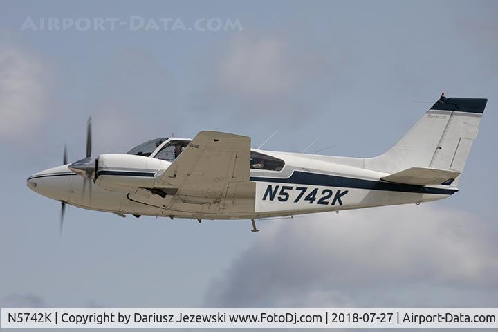 N5742K, 1964 Beech 95-B55 Baron C/N TC-729, Beech 95-B55 Baron  C/N TC-729, N5742K