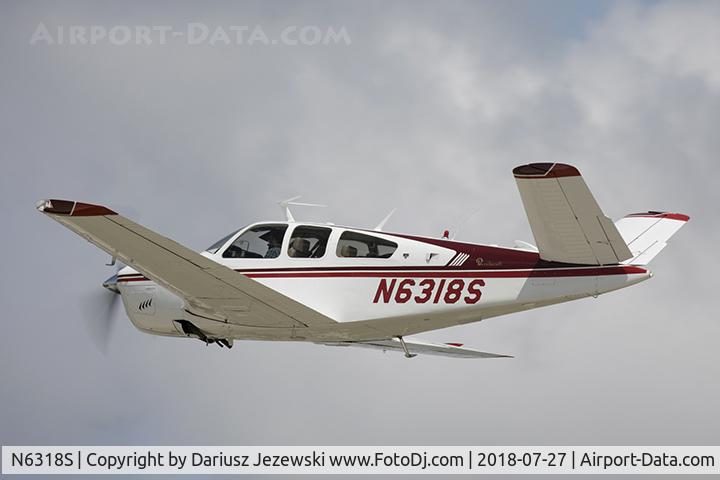 N6318S, 1975 Beech V35B Bonanza C/N D-9829, Beech F35 Bonanza  C/N D-9829, N6318S