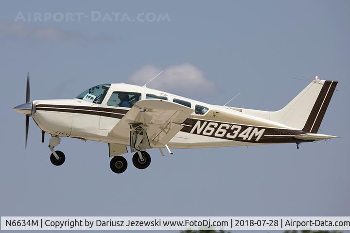 N6634M, 1979 Beech C24R C/N MC-682, Beech C24R Sierra  C/N MC-682, N6634M