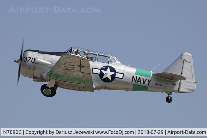 N7090C, North American SNJ-4 Texan C/N 88-13370, North American SNJ-4 Texan  C/N 88-13370, N7090C