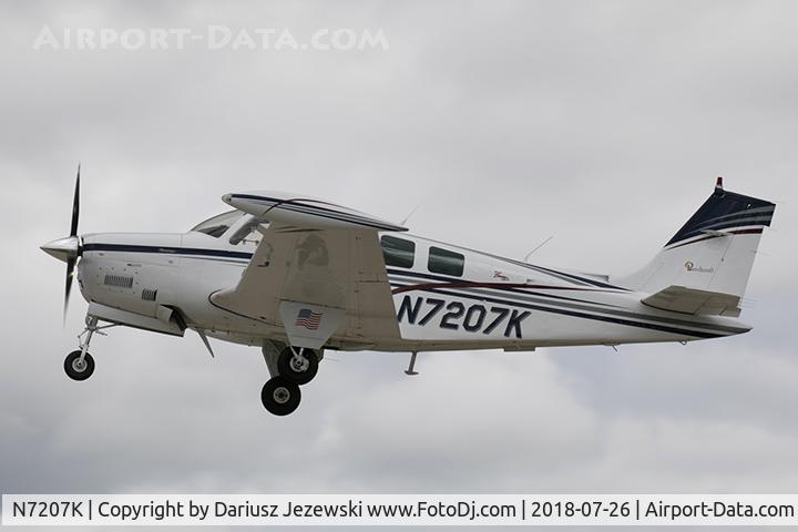 N7207K, 1984 Beech A36 Bonanza 36 C/N E-2186, Beech A36 Bonanza 36  C/N E-2186, N7207K
