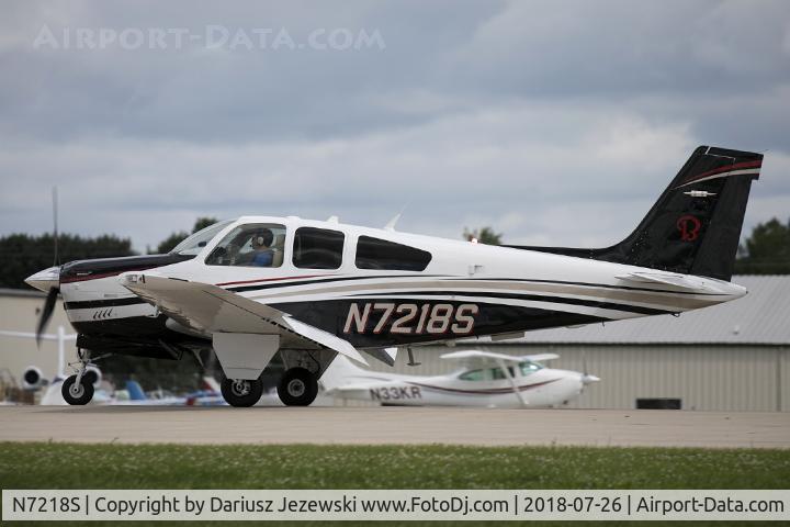 N7218S, 1984 Beech F33A Bonanza C/N CE-1051, Beech F33A Bonanza  C/N CE-1051, N7218S