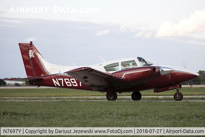 N7697Y, 1965 Piper PA-30 Twin Comanche Twin Comanche C/N 30-780, Piper PA-30 Twin Comanche  C/N 30-780, N7697Y