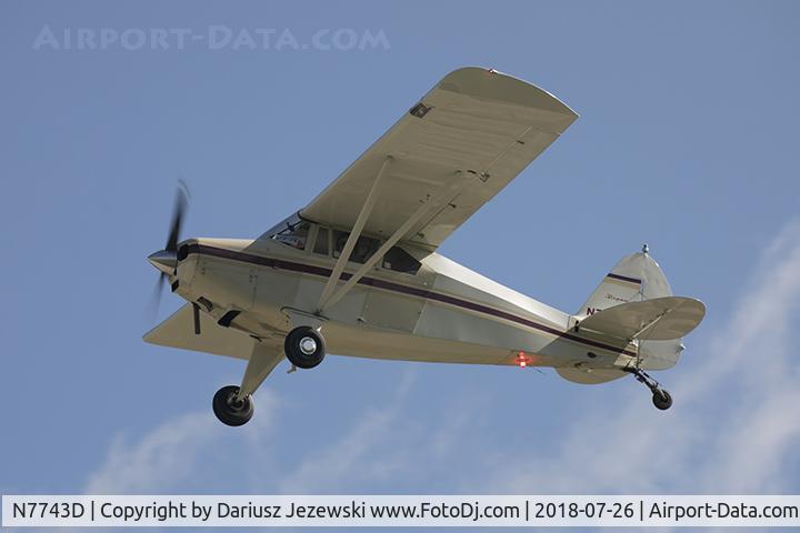 N7743D, 1957 Piper PA-22-150 Tri-Pacer C/N 22-5422, Piper PA-22-150 Tri-Pacer  C/N 22-5422, N7743D