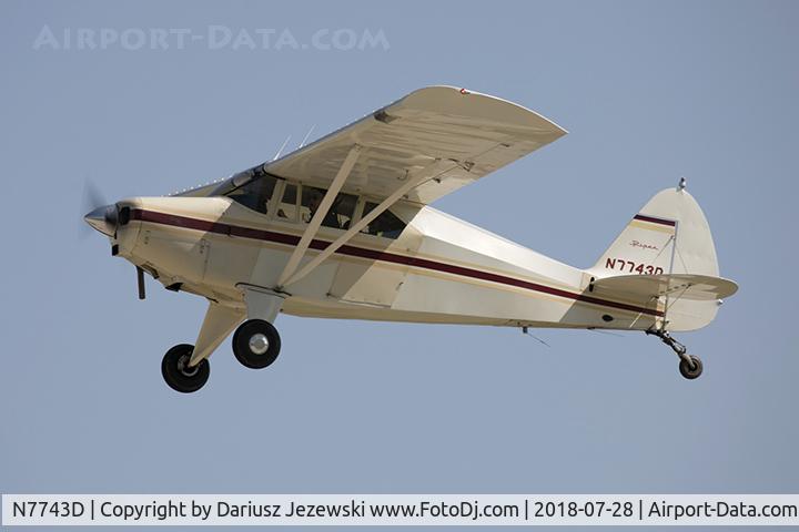 N7743D, 1957 Piper PA-22-150 Tri-Pacer C/N 22-5422, Piper PA-22-150 Tri-Pacer  C/N 22-5422, N7743D