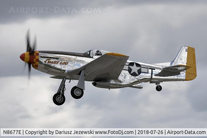 N8677E, 1944 North American F-51D Mustang C/N 44-74865, North American F-51D Mustang 