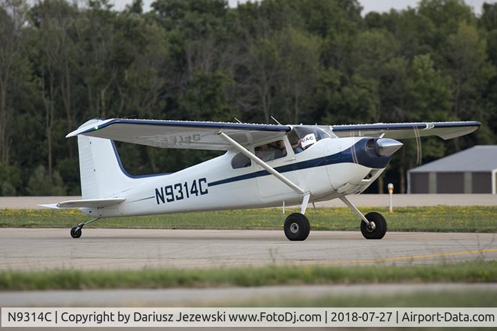 N9314C, 1955 Cessna 180 C/N 31712, Cessna 180 Skywagon  C/N 31712, N9314C