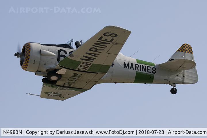 N4983N, 1957 North American AT-6D Texan C/N 121-42175 (44-81453), North American AT-6D Texan 