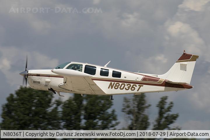 N8036T, 1980 Beech A36TC Bonanza 36 C/N EA-150, Beech A36TC Bonanza 36  C/N EA-150, N8036T